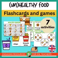 Vista previa - Juegos / Gamificación - Healthy and Unhealthy Food | Games and Vocabulary | ESL Activities | Big Pack - Portada