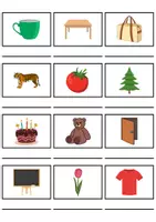 Vorschau - Mal- und Bastelvorlagen - Wörterliste Buchstabe T - DaZ/DaF, Deutsch (Grundschule) Kartenspiel - Seite 2