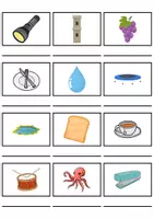 Vorschau - Mal- und Bastelvorlagen - Wörterliste Buchstabe T - DaZ/DaF, Deutsch (Grundschule) Kartenspiel - Seite 3