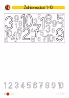 Vorschau - Arbeitsblätter - Suchbilder Buchstaben-Salat und Zahlen-Salat - Seite 1