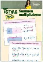 Vorschau - Präsentationen/Tafelbilder - Tafelbild (Präsentation): Summen multiplizieren - Deckblatt