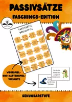 Vorschau - Spiele - Passivsätze Fasching - Deckblatt