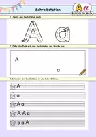 Vorschau - Stationenlernen - Buchstabeneinführung - A - Stationsarbeit / Stationenarbeit - Seite 2
