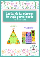 Vista previa - Decoración del aula - Casitas de los números. Un viaje por el mundo - Portada