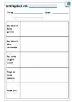 Vorschau - Arbeitsblätter - Lerntagebuch - Seite 2
