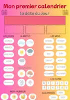 Aperçu - Apprentissages en autonomie - Mon premier calendrier - Page de couverture