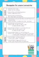 Vorschau - Aufgabenkarten - Lernwörter-Übungspläne - 3. und 4. Klasse - Seite 1