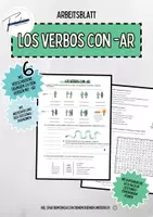 Vorschau - Arbeitsblätter - ✍️🇪🇸 Arbeitsblatt: Spanische -ar-Verben ✍️🇪🇸 - Deckblatt