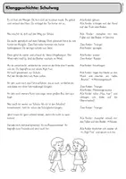 Vorschau - Stundenentwürfe - Klanggeschichte: Schulweg, Musik Klasse 1,2, Instrumente - Seite 1
