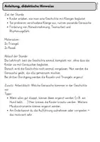 Vorschau - Stundenentwürfe - Klanggeschichte: Schulweg, Musik Klasse 1,2, Instrumente - Seite 3