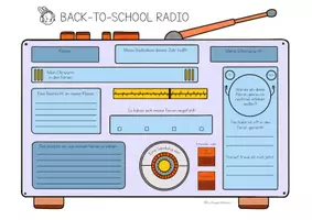 Vorschau - Arbeitsblätter - Schulstart-Radio 📻✨ Gesprächsanlässe zum Schulanfang - Seite 1