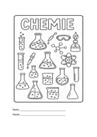 Vorschau - Mal- und Bastelvorlagen - Materialpaket Chemie Deckblätter und Erwartungen an den Unterricht - Deckblatt