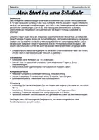 Vorschau - Arbeitsblätter - Schuljahresbeginn Reflexionsbogen 10. - 13. Klasse - Seite 1