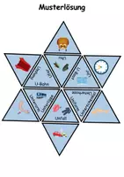 Vorschau - Spiele - GRATIS Legestern Buchstabe U Wortschatz - DaZ/DaF, Deutsch (Klassen 1 und 2) - Seite 2