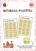 Vista previa - Tarjetas / Manipulativos - Refuerzo positivo - Portada