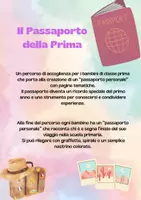anteprima - Altro tipo di materiale - Passaporto - accoglienza classe prima - Pagina 1