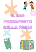 anteprima - Altro tipo di materiale - Passaporto - accoglienza classe prima - Pagina di copertina