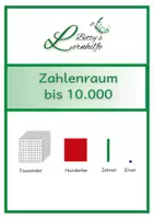 Vorschau - Arbeitsblätter - Zahlenraum bis 10.000 mit Erklärung - Deckblatt