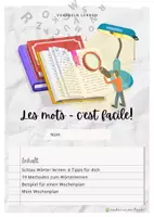 Vorschau - Arbeitsblätter - Les mots - c'est facile! Methoden zum Vokabeln lernen - Seite 1
