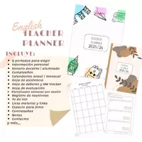 Vista previa - Para docentes: organización, planificación y formación - Teacher planner (English) 25/26 2025/2026 - Portada