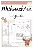 Vorschau - Arbeitsblätter - Logicals "Weihnachten" - Lesen & Malen - Deckblatt