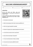 Vorschau - Unterrichtsreihen - Was sind Vorerkrankungen? - Homeschooling - Deckblatt