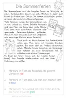 Vorschau - Arbeitsblätter - Leseheft Nach den Sommerferien - Seite 3