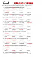 Vista previa - Hojas de trabajo - PHRASAL VERBS – Multiple-Choice Cloze (30 Sentences) - página 3