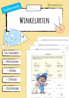 Vorschau - Arbeitsblätter - WINKELARTEN - Winkel - Deckblatt