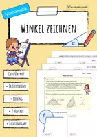 Vorschau - Arbeitsblätter - WINKEL ZEICHNEN - Deckblatt