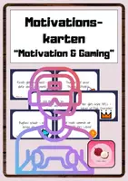 Vorschau - Mal- und Bastelvorlagen - Motivationskarten / Gaming-Stil / Willkommen / Klassengemeinschaft - Deckblatt