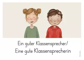 Vorschau - Präsentationen/Tafelbilder - Eigenschaften eines Klassensprechers/einer Klassensprecherin Tafelmaterial - Seite 1