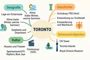 Vorschau - Arbeitsblätter - Arbeitsblätter zum Thema "Toronto" + Lösung & MP3 + Mindmap + Infografik - Seite 2