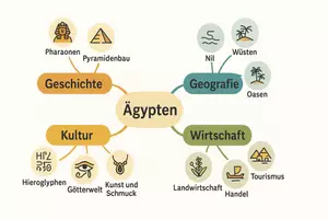 Vorschau - Arbeitsblätter - Arbeitsblatt zum Thema "Ägypten" + Onlineübung & MP3 + Mindmap + Infografik - Seite 3