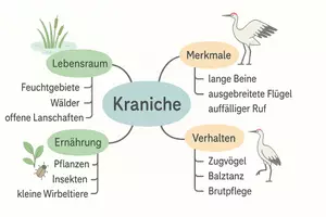 Vorschau - Arbeitsblätter - Lernposter + Arbeitsblätter zum Thema "Kranich" + Lösung & MP3 + Mindmap + Infografik - Seite 3