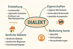 Vorschau - Arbeitsblätter - Lernposter + Arbeitsblätter zum Thema "Was macht einen Dialekt zur Sprache?" + Lösung & MP3 + Mindmap + Infografik - Seite 3