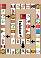 Vorschau - Spiele - Brettspiel Buchstabe V Wortschatzspiel Grundschule DaZ/DaF/Deutsch - Seite 1
