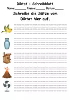 Vorschau - Arbeitsblätter - Materialpaket - Schreiben und Sprache Thema Buchstabe V - DaZ/DaF, Deutsch - Seite 3
