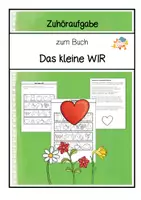 Vorschau - Arbeitsblätter - zuhören- zum Buch (Das kleine WIR) - Deckblatt