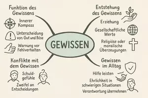 Vorschau - Arbeitsblätter - Arbeitsblatt "Gewissen" + Onlineübung & MP3 + Mindmap + Infografik - Seite 2