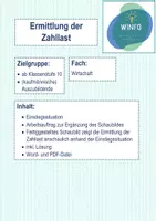 Vorschau - Arbeitsblätter - Zahllast ermitteln: Umsatzsteuer & Vorsteuer - Deckblatt