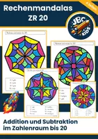 Vorschau - Arbeitsblätter - Rechenmandalas Plus & Minus bis 20 – Rechenmalblätter Klasse 1/2 - Deckblatt