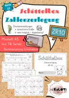 Vorschau - Arbeitsblätter - Zahlenzerlegung inkl. Schüttelbox, ZR 10, Mathe, 1. Klasse - Deckblatt
