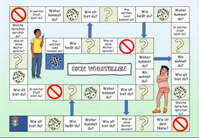 Vorschau - Spiele - Brettspiel / Spielplan zu "Sich vorstellen" - DaZ / DaF / Deutsch - Seite 3