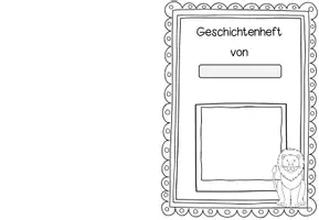 Vorschau - Mal- und Bastelvorlagen - Deckblätter für Hefte Grundschule | Klassentier Löwe / Löwenklasse - Seite 3