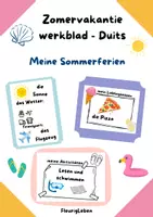 Voorbeeld - Zomervakantie werkblad Duits - Voorblad