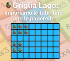anteprima - Esercizi - Griglia lago e le anatre_SCHIERAMENTI E TABELLINE - Pagina di copertina