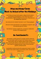 Vorschau - Bildkarten - Back to School after the Summer Holidays - Conversation Cards - Seite 1