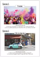 Vorschau - Arbeitsblätter - Exam Practice Describing Pictures / How to describe pictures / Picture based conversation - Seite 1