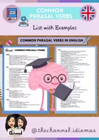 Vorschau - Merkblätter - COMMON PHRASAL VERBS – List with Examples - Deckblatt